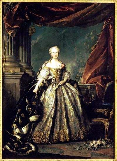 Louis Tocque Portrait of Maria Teresa of Spain as the Dauphine of France France oil painting art